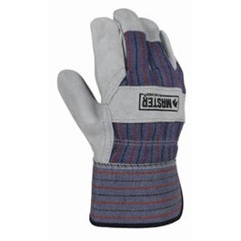 Suede cowhide Palm Gloves, Men's L, 2-Pk.