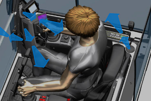 Excavator – Wacker Neuson EZ36 Zero-Tail Excavator (3.6-Ton Class, Enclosed Cab)