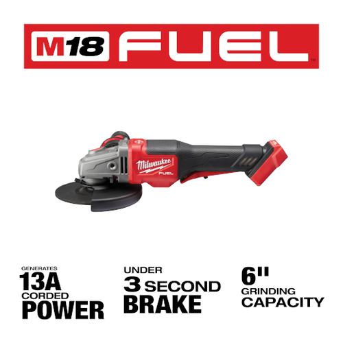 Milwaukee M18 FUEL™ 4-1/2″ – 6″ Braking Grinder Rental – Tool Only