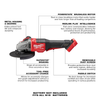Milwaukee M18 FUEL™ 4-1/2″ – 6″ Braking Grinder Rental – Tool Only