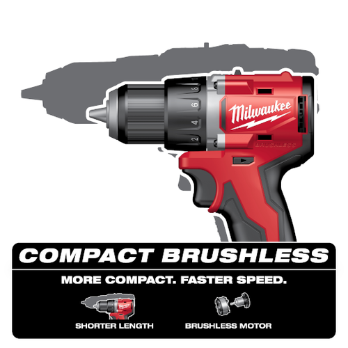 Milwaukee M18 Compact Brushless 1/2″ Drill/Driver Rental – Tool Only