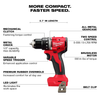 Milwaukee M18 Compact Brushless 1/2″ Drill/Driver Rental – Tool Only