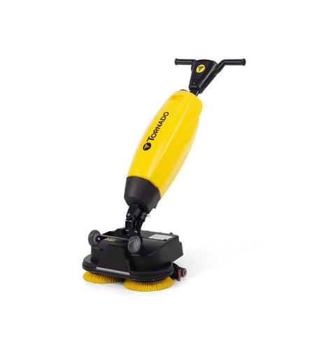 Micro Floor Scrubber – Tornado Microburst Ultra-Compact Floor Scrubber (17.5″, Battery-Powered)
