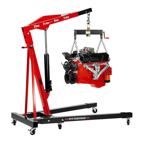 Engine Hoist & Load Leveler – 2-Ton Shop Crane with Included Load Leveler (Heavy-Duty Lifting)