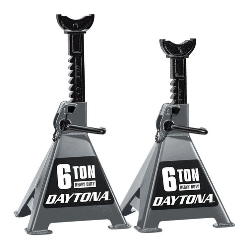 Jack Stands – 6-Ton Heavy-Duty Ratcheting Jack Stands (Paired Set)