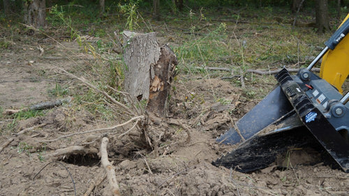 Track Loader Attachment – Severe Duty Stump Bucket (Model 102015, Heavy-Duty Grapple-Style)