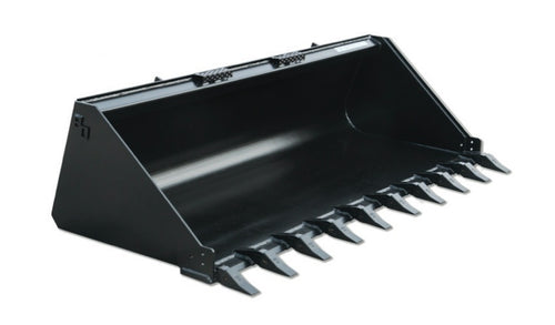 Track Loader Attachment – Heavy-Duty Utility Bucket (72″, Tooth Edge)