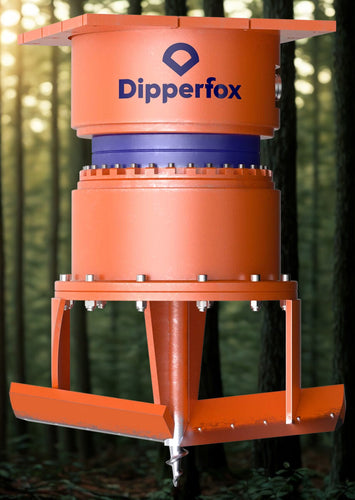 Skid Steer / Track Loader Attachment – Dipperfox SC600 Stump Crusher (Revolutionary Stump Removal)