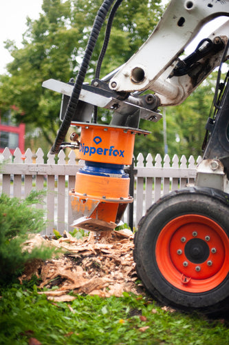 Skid Steer / Track Loader Attachment – Dipperfox SC600 Stump Crusher (Revolutionary Stump Removal)