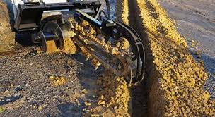 Mini Skid Steer Attachment – Trencher (Model 131503-25, 36″ Depth, 4″ Width, Combo Chain)