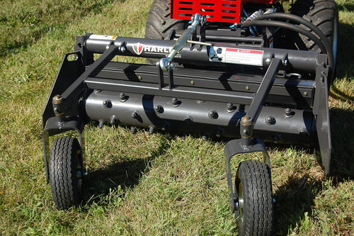Mini Skid Steer / Track Loader Attachment – 48″ Power Rake (Harley Rake Style)