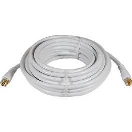 25-Ft. White RG6 Coaxial Cable With 