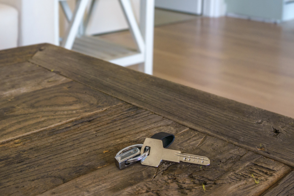 Keys on an end table