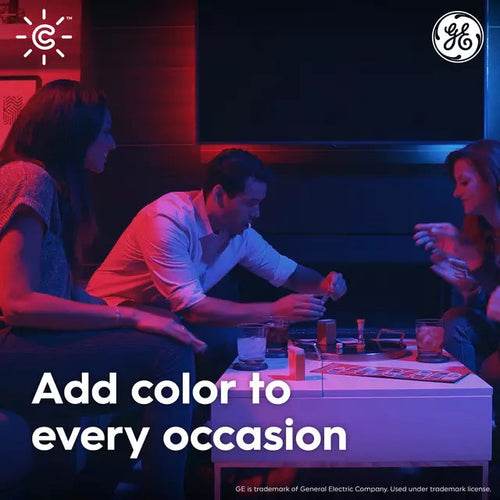 GE Cync A19 Smart LED Light Bulb, Color Changing Smart WiFi Light, Works with Alexa and Google Home Color-Changing GE Lighting