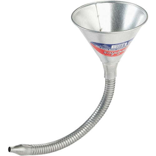 Delphos 1 Qt. Galvanized Steel Transmission Funnel with Flexible Spout Delphos