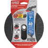 Diablo 7 In. x 5/8 In.-11 40-Grit Type 29 Steel Demon Angle Grinder Flap Disc with Hub Diablo