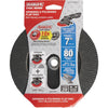 Diablo 7 In. x 5/8 In.-11 80-Grit Type 29 Steel Demon Angle Grinder Flap Disc with Hub Diablo