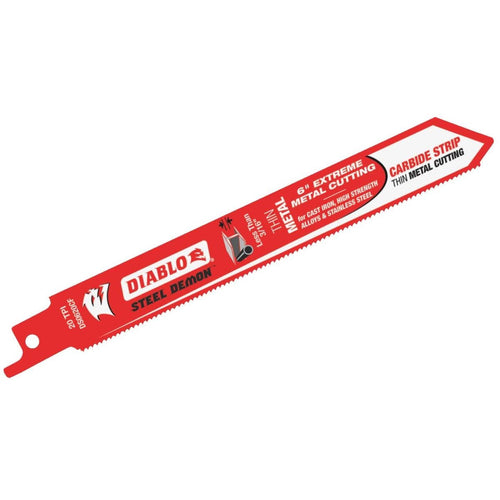 Diablo Steel Demon 6 In. 20 TPI Carbide Thin Metal Reciprocating Saw Blade Diablo