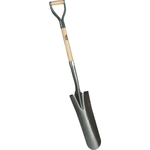 Do it Best 29 In. Wood D-Handle Round Point Drain Spade Do it Best