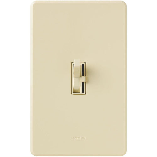Lutron Toggler Incandescent/Halogen/LED/CFL Ivory Slide Dimmer Switch Lutron
