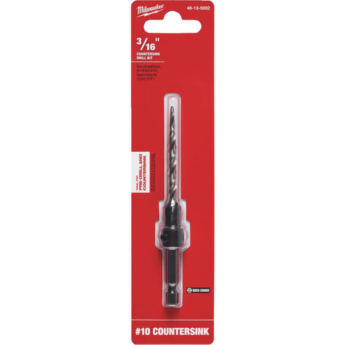 Milwaukee #10 - 3/16 In. High Speed Steel Countersink Bit Milwaukee