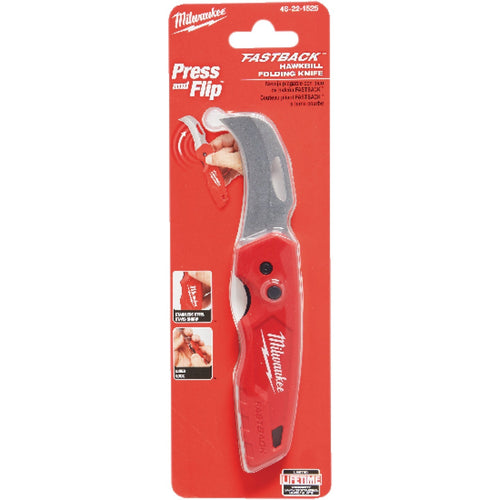 Milwaukee FASTBACK Hawkbill 2-1/4 In. Folding Pocket Knife Milwaukee