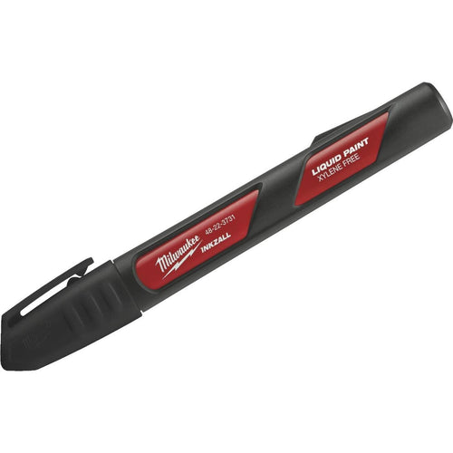 Milwaukee INKZALL Nib Point Black Liquid Paint Job Site Marker Milwaukee