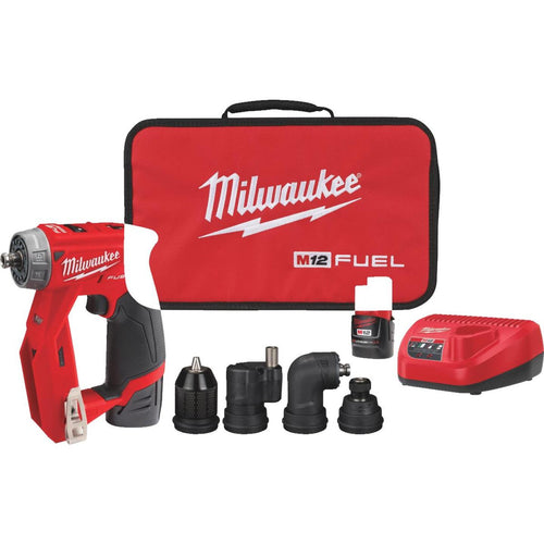 Milwaukee M12 FUEL Installation 12 Volt Lithium-Ion Brushless 3/8 In. Cordless Drill/Driver Kit Milwaukee
