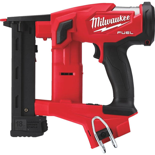 Milwaukee M18 FUEL 18 Volt Lithium-Ion 1/4 In. Narrow Crown Brushless Cordless Finish Stapler (Bare Tool) Milwaukee