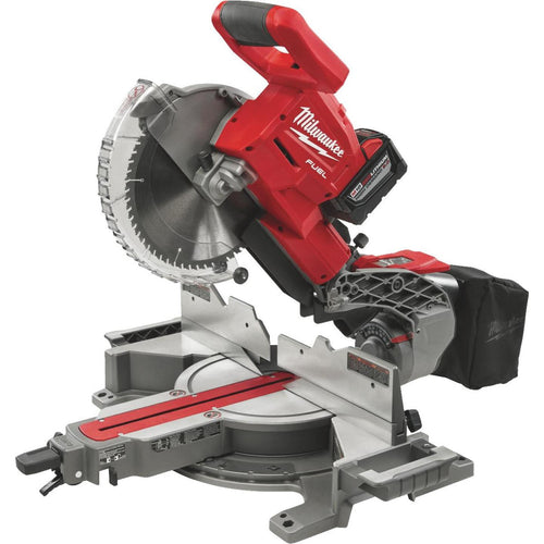 Milwaukee M18 FUEL 18-Volt Lithium-Ion Brushless 10 In. Dual Bevel Sliding Compound Miter Saw Kit Milwaukee
