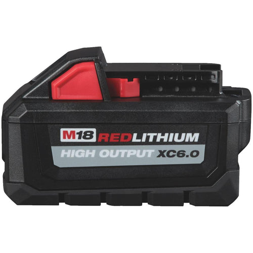 Milwaukee M18 REDLITHIUM 18 Volt Lithium-Ion 6.0 Ah High Output XC Tool Battery Milwaukee