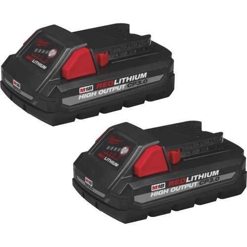 Milwaukee M18 REDLITHUM 18 Volt Lithium-Ion 3.0 Ah High Output CP3.0 Tool Battery (2-Pack) Milwaukee
