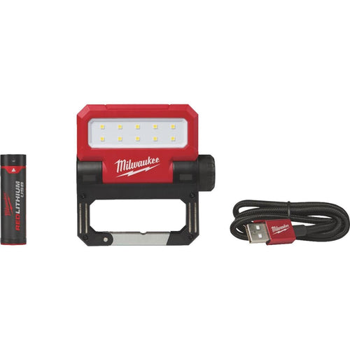 Milwaukee ROVER REDLITHIUM USB Rechargeable Pivoting Flood Cordless Work Light Milwaukee