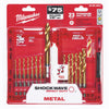 Milwaukee Shockwave 23-Piece Impact Duty Titanium Hex Shank Drill Bit Set, 1/16 In. thru 1/2 In. Milwaukee
