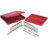 Milwaukee Standard/Metric 3/8 In. Drive 6-Point Ratchet & Socket Set (56-Piece) Milwaukee
