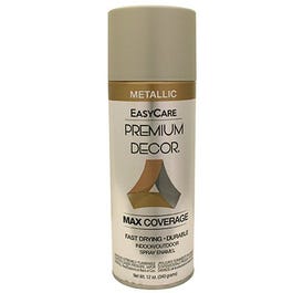 Premium Decor Metallic Spray Paint, Brushed Nickel, 12-oz. EasyCare