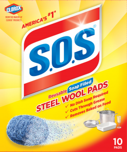 SOS® Steel WoolSoap Pads Clorox