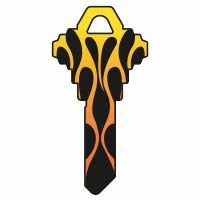 Hy-ko Products Flames Blank Key Hy-Ko