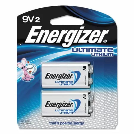 Energizer® Ultimate Lithium™ Batteries 9V 2 pack Energizer