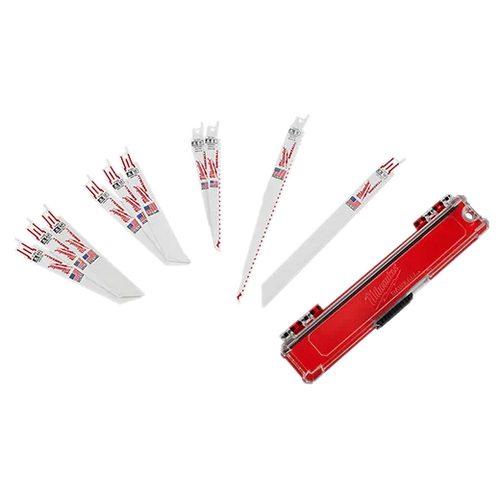Milwaukee SAWZALL® General Purpose 10pc Blade Set 0.75 in. W x 6 and 9 in. L Milwaukee