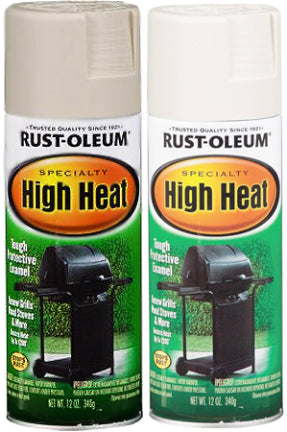 12 OZ. ALMOND   SPRAY PAINT HIGH HEAT Rust-Oleum