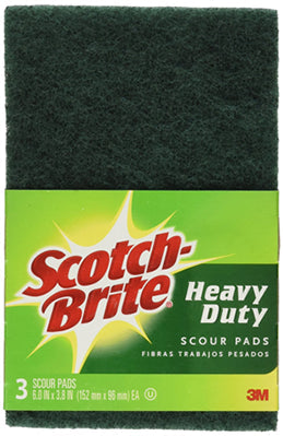 SCOUR PADS HEAVY DUTY 3 PK 3M
