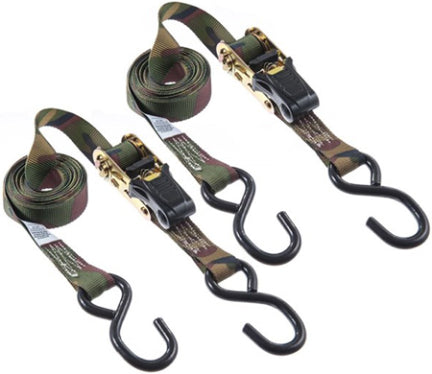 TIE DOWN 12FT CAMO RATCHET 2PK Keeper