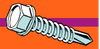 Midwest Fastener Hex Washer Self-Drilling Sheet Metal Screws 10 x 3/4 Midwest Fastener