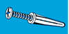 Midwest Fastener Plastic Anchors with Screws #8-10 x 7/8 Midwest Fastener