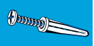 Midwest Fastener Plastic Anchors with Screws #8-10 x 7/8 Midwest Fastener
