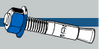 Midwest Fastener TorqueMaster Blue Wedge Anchors 1/2 x 3-3/4 Midwest Fastener