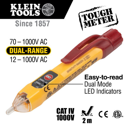 Klein Dual Range Non-Contact Voltage Tester Klein Tools