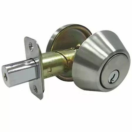 Taiwan Fu Hsing Industrial Tru-Guard Single Cylinder Deadbolt Stainless Taiwan Fu Hsing