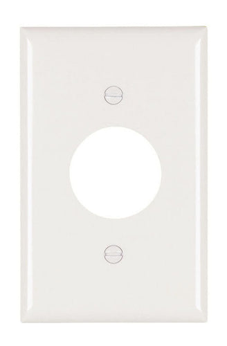 Pass & Seymour Single Receptacle Openings, One Gang, White Pass & Seymour